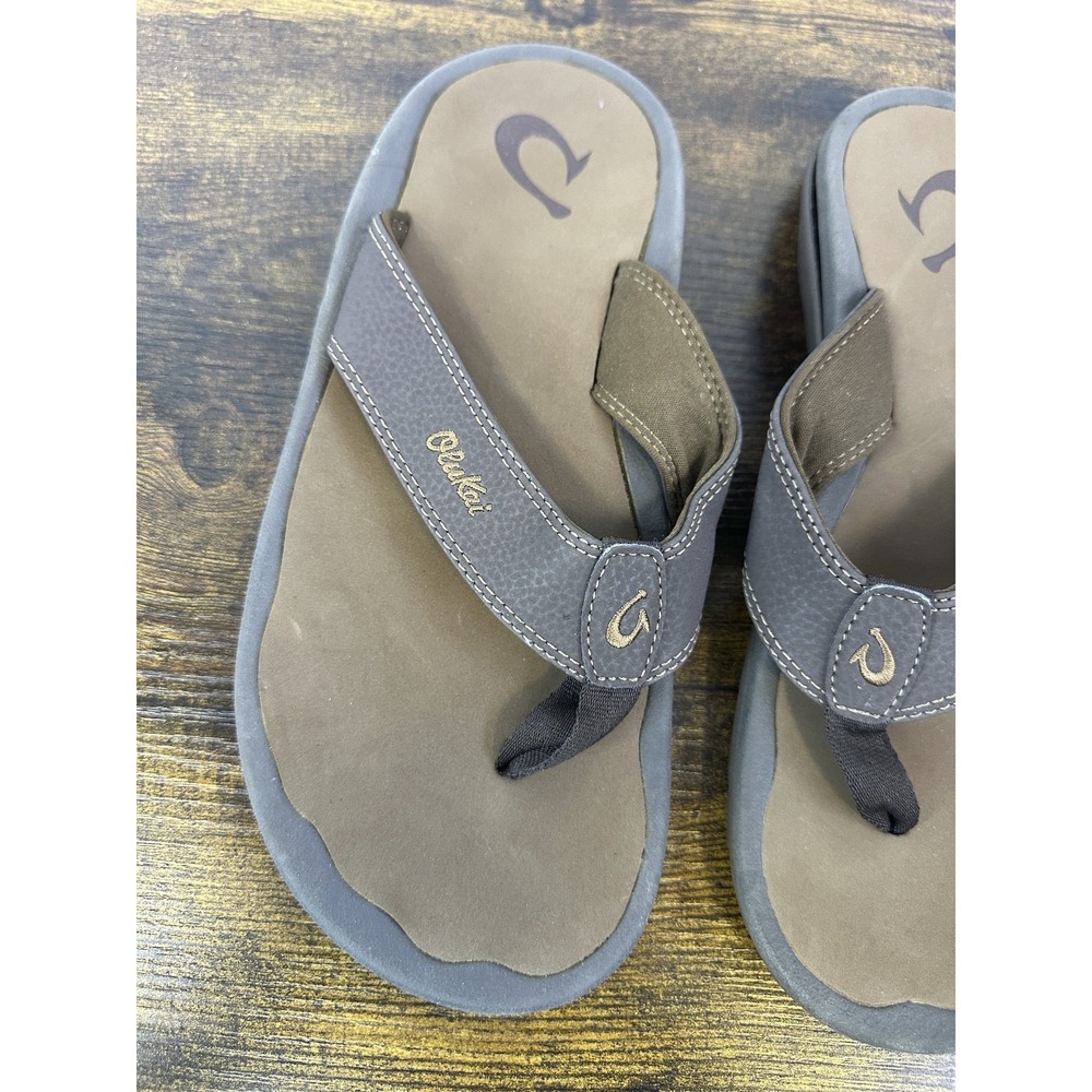 NWT Olukai Ohana Men's Best Selling Beach Comfort Sandals Size 9 Dark Java/Ray - Picture 3 of 13